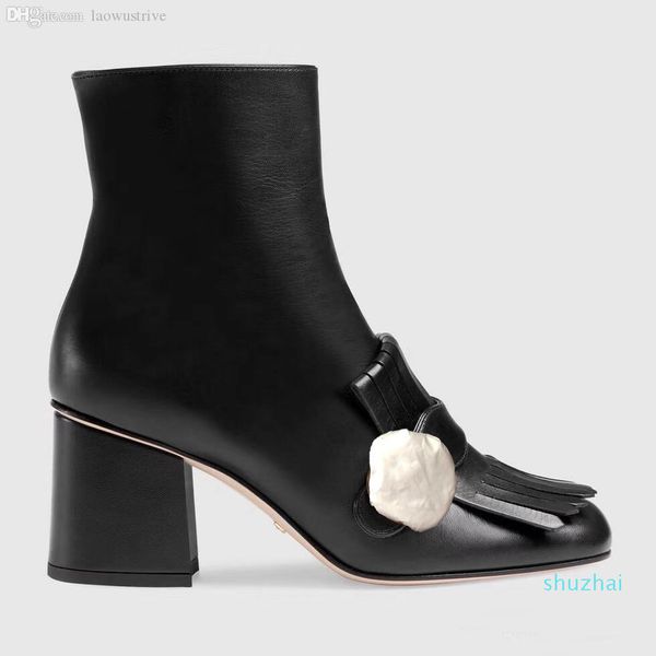 high heeled boots designer soft cowhide autumn winter coarse heel women shoes 100% real leather zipper fashion metal buckle lady heels 6cm, Black
high heeled boots designer soft cowhide autumn winter coarse heel women shoes 100% real leather zipper fashion metal buckle lady heels 6cm, Black