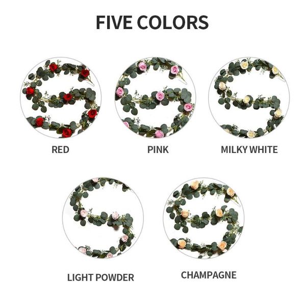 decorative flowers & wreaths ugali gypsophila rattan eucalyptus vine with 7 roses 2m artificial plant po props livingroom home decoration
decorative flowers & wreaths ugali gypsophila rattan eucalyptus vine with 7 roses 2m artificial plant po props livingroom home decoration