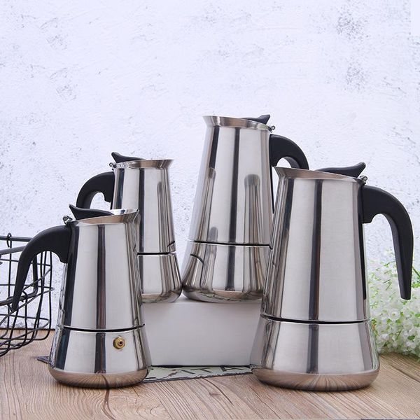 coffee pots 450ml/600ml espresso maker moka pot 304 stainless steel latte percolator office family party octagonal jug
coffee pots 450ml/600ml espresso maker moka pot 304 stainless steel latte percolator office family party octagonal jug