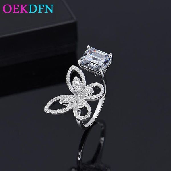 cluster rings oekdfn 100% s925 sterling silver ring for women luxury white yellow sparking zircon wedding engagement jewelry butterfly, Golden;silver
cluster rings oekdfn 100% s925 sterling silver ring for women luxury white yellow sparking zircon wedding engagement jewelry butterfly, Golden;silver