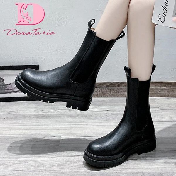 boots doratasia fashion female chunky heels ankle round toe elastic band women street daily trendy shoes woman, Black
boots doratasia fashion female chunky heels ankle round toe elastic band women street daily trendy shoes woman, Black