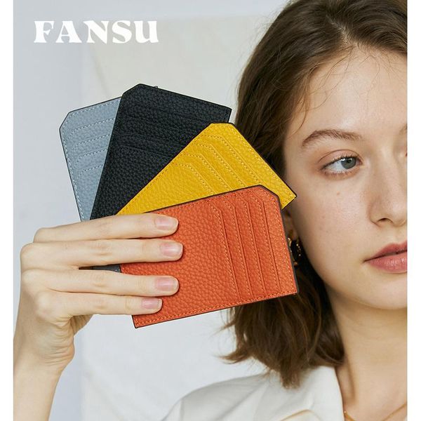 card holders fansu wallet female niche design cowhide short small fashion multifunctional coin purse leather bag, Brown;gray
card holders fansu wallet female niche design cowhide short small fashion multifunctional coin purse leather bag, Brown;gray
