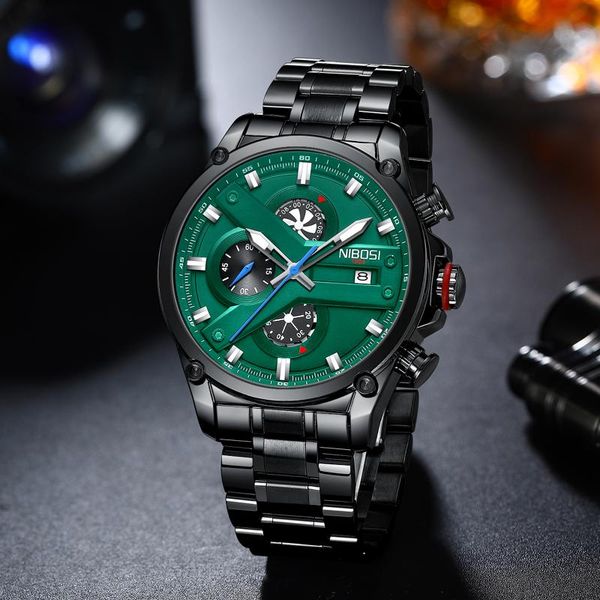 wristwatches nibosi sports men watch full steel waterproof chronograph for army wristwatch clock relogio masculino, Slivery;brown
wristwatches nibosi sports men watch full steel waterproof chronograph for army wristwatch clock relogio masculino, Slivery;brown