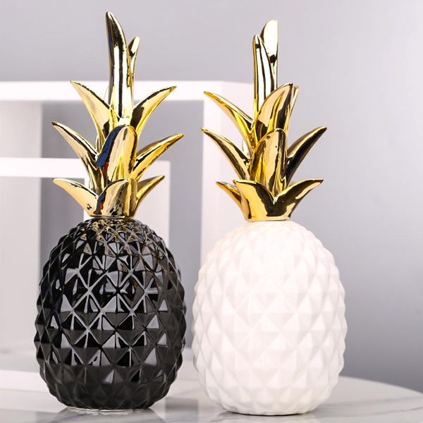 nordic ceramic pineapple home decors modern small sculpture black gold fruit crafts miniatures gift deskornaments decorative objects & f
nordic ceramic pineapple home decors modern small sculpture black gold fruit crafts miniatures gift deskornaments decorative objects & f