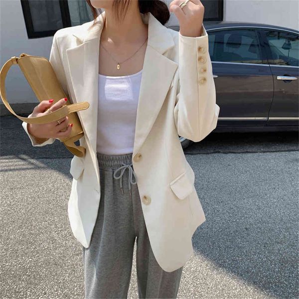 women's suits & blazers hzirip korean high street all blazers elegant game young women lady's office solid jacket quality autumn o, White;black
women's suits & blazers hzirip korean high street all blazers elegant game young women lady's office solid jacket quality autumn o, White;black