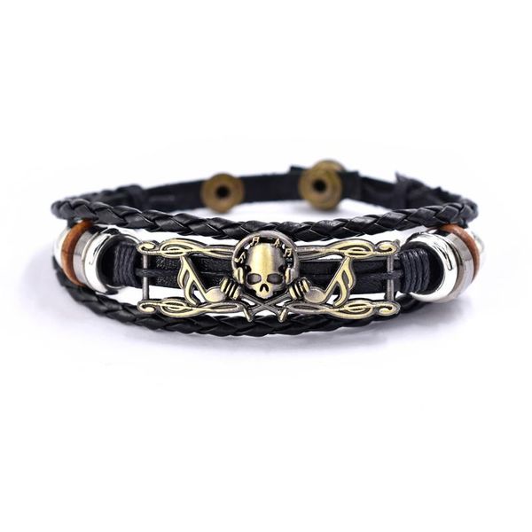 charm bracelets punk skeleton skulls leather bracelet for women men female girls cool vintage fashion bangle boho chic jewelry gifts, Golden;silver
charm bracelets punk skeleton skulls leather bracelet for women men female girls cool vintage fashion bangle boho chic jewelry gifts, Golden;silver
