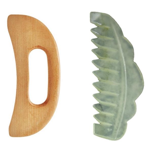 hair brushes gua sha massager scraper physical meridian massage machine with traditional nature jade comb spa board, Silver
hair brushes gua sha massager scraper physical meridian massage machine with traditional nature jade comb spa board, Silver