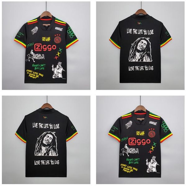 21 22 special bob marley ajaxes soccer jersey tadic berghuis haller neres cruyff klaassen gravenberch football shirt, Black;yellow
21 22 special bob marley ajaxes soccer jersey tadic berghuis haller neres cruyff klaassen gravenberch football shirt, Black;yellow