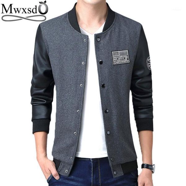 men's jackets mwxsd brand spring autumn men casual slim fit jacket mens pu leather splice hombres chaqueta jaqueta asian size, Black;brown
men's jackets mwxsd brand spring autumn men casual slim fit jacket mens pu leather splice hombres chaqueta jaqueta asian size, Black;brown