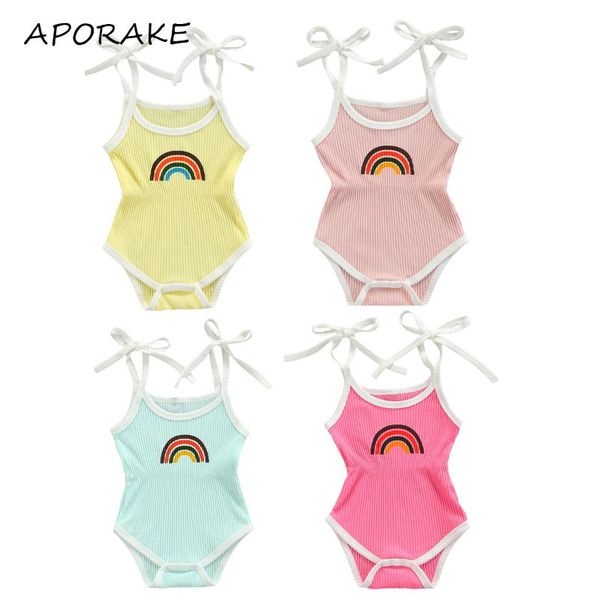 jumpsuits 2021 0-24m kids baby girl romper rainbow sleeveless bandage tunic summer playsuit outfit cute cotton clothes 4 colors, Blue
jumpsuits 2021 0-24m kids baby girl romper rainbow sleeveless bandage tunic summer playsuit outfit cute cotton clothes 4 colors, Blue