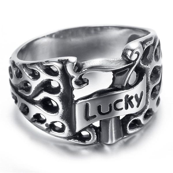 cluster rings men's silver color lucky seven 7 stainless steel casino slot ring, Golden;silver
cluster rings men's silver color lucky seven 7 stainless steel casino slot ring, Golden;silver
