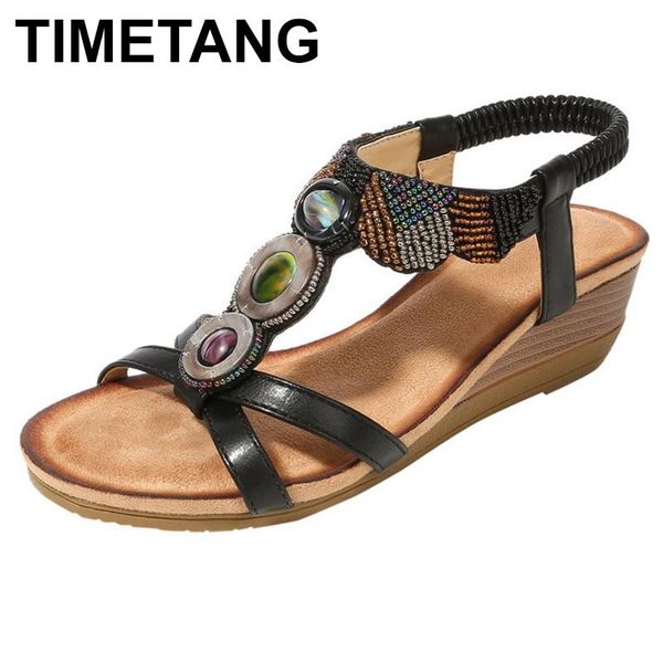 timetangbohemian wedges shoes woman slides peep toe hook & loop rhinestone sandals flat beach elastic open, Black
timetangbohemian wedges shoes woman slides peep toe hook & loop rhinestone sandals flat beach elastic open, Black