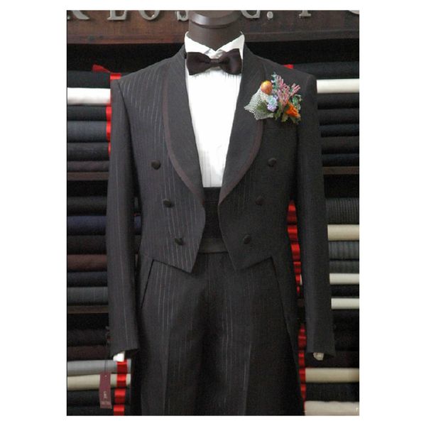 men's suits & blazers custom made to measure black pinstripe tailcoat,bespoke long tail tuxedo tailcoat,tailored men, White;black
men's suits & blazers custom made to measure black pinstripe tailcoat,bespoke long tail tuxedo tailcoat,tailored men, White;black