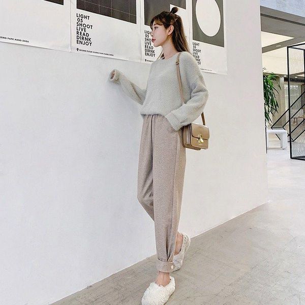 autumn winter women woolen pant female elastic high waist casual trousers harem pants ankle-length y129 women's & capris, Black;white
autumn winter women woolen pant female elastic high waist casual trousers harem pants ankle-length y129 women's & capris, Black;white