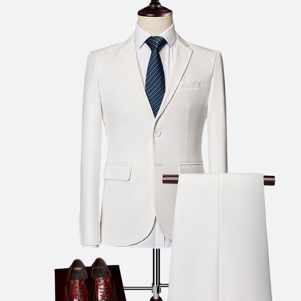 men's suits & blazers white formal two piece for men wedding dress suit christmas male blaers vestidos de fiesta groom, White;black
men's suits & blazers white formal two piece for men wedding dress suit christmas male blaers vestidos de fiesta groom, White;black