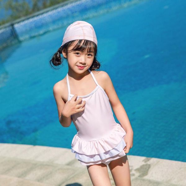 girls' flounce skirt one piece swimsuit halter backless skirted swimdress bathing suit with swim cap beachwear one-piece suits
girls' flounce skirt one piece swimsuit halter backless skirted swimdress bathing suit with swim cap beachwear one-piece suits