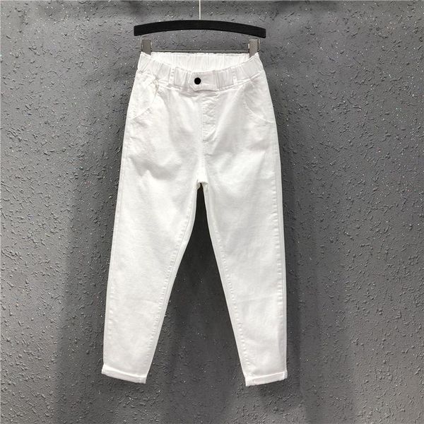 women's jeans spring summer women ankle-length pants plus size solid cotton denim loose harem white black elastic waist -3xl d68, Blue
women's jeans spring summer women ankle-length pants plus size solid cotton denim loose harem white black elastic waist -3xl d68, Blue