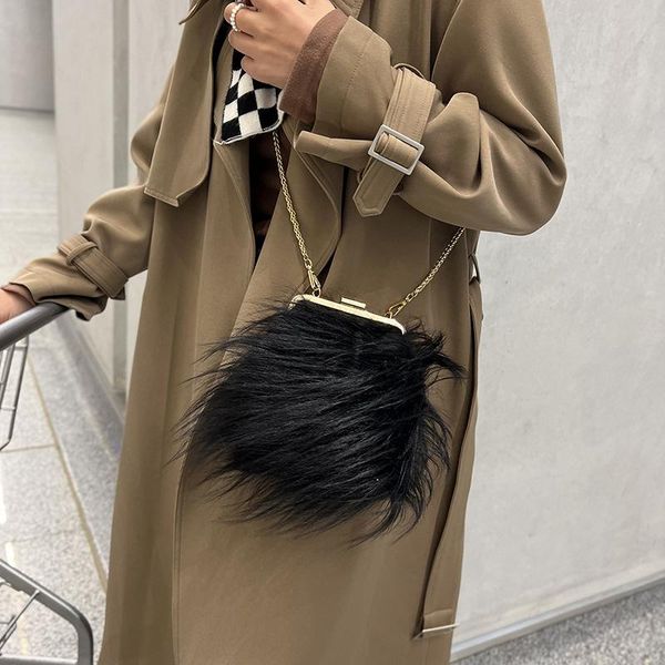 evening bags 2021 long hair clip mouth chain female bag fashion plush crossbody retro personality shoulder for women
evening bags 2021 long hair clip mouth chain female bag fashion plush crossbody retro personality shoulder for women