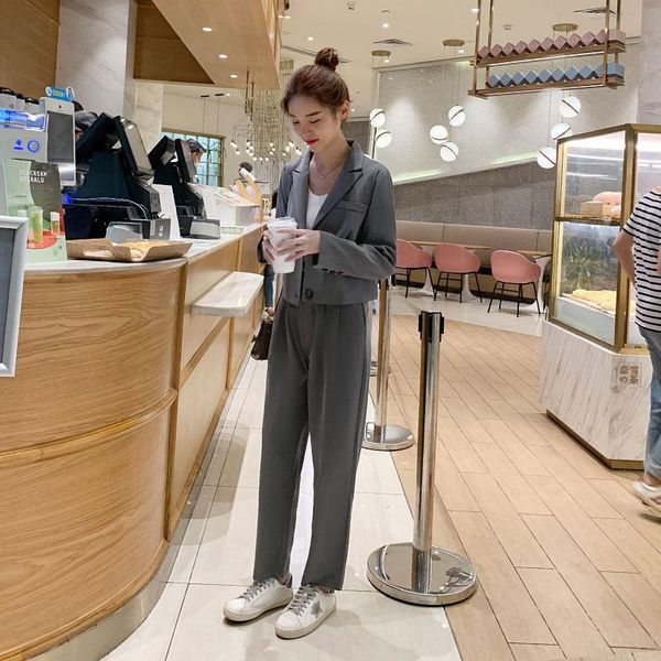 korean women suits short solid gray loose casual ladies long sleeve casacas para mujer vintage simple dress suit mm60ntz women's two pi, White
korean women suits short solid gray loose casual ladies long sleeve casacas para mujer vintage simple dress suit mm60ntz women's two pi, White