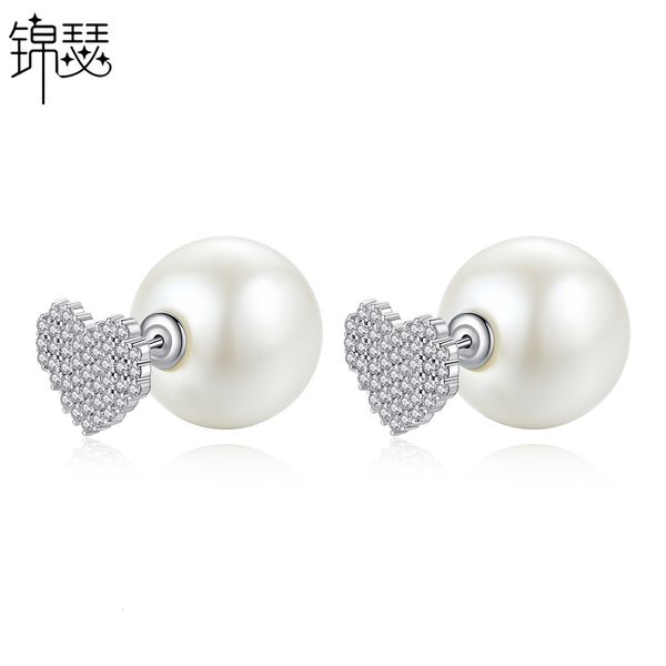 jewelry charm stud a gold core erring with 3 zircon inlid in copper nd pir of s925 silver needle perl hert errings for women, Golden
jewelry charm stud a gold core erring with 3 zircon inlid in copper nd pir of s925 silver needle perl hert errings for women, Golden