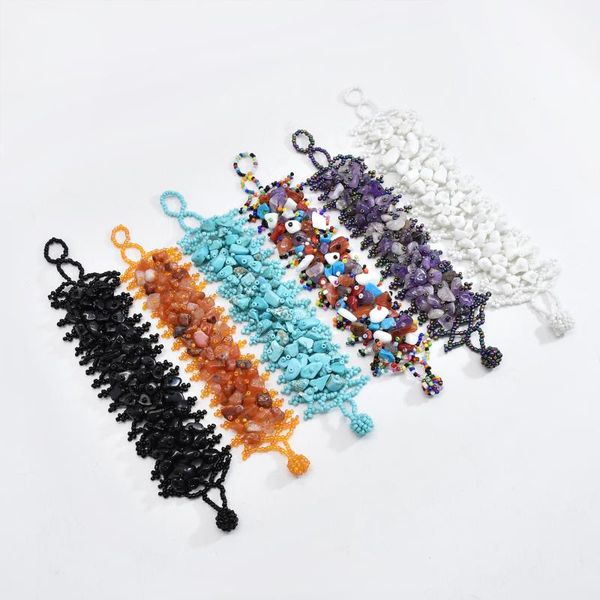 beaded, strands handmade acrylic stone statement bracelets & bangles for women bohemian ethnic beads wristband friendship jewelry gift, Black
beaded, strands handmade acrylic stone statement bracelets & bangles for women bohemian ethnic beads wristband friendship jewelry gift, Black