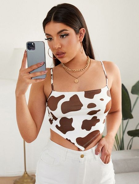 cow print bandana cami s5nd#, White
cow print bandana cami s5nd#, White