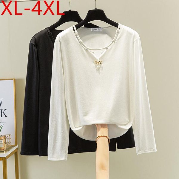 plus size t-shirt autumn women hollow out o neck long sleeve black white cotton large loose casual tees xl 2xl 3xl 4xl
plus size t-shirt autumn women hollow out o neck long sleeve black white cotton large loose casual tees xl 2xl 3xl 4xl
