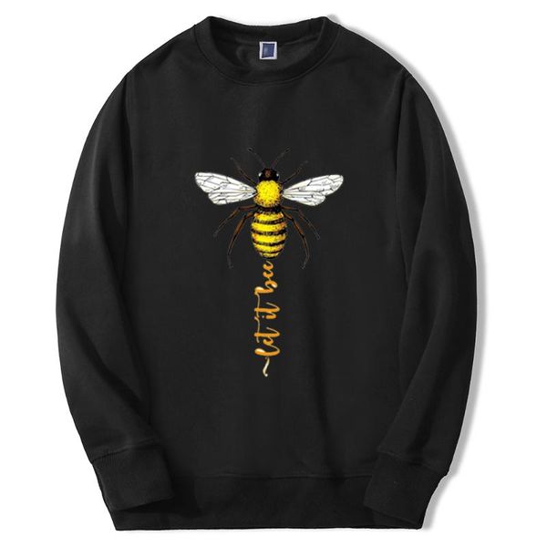men's hoodies & sweatshirts let it bee funny print men hoodie casual winter warm streetwear fleece pullover, Black
men's hoodies & sweatshirts let it bee funny print men hoodie casual winter warm streetwear fleece pullover, Black