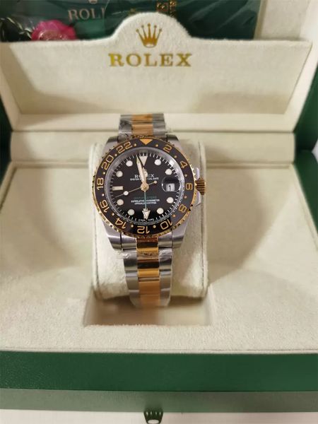 with original box new style mens black gold bezel automatic watch men's calendar full steel gmt batman watches men sapphire 116718 busi, Slivery;brown
with original box new style mens black gold bezel automatic watch men's calendar full steel gmt batman watches men sapphire 116718 busi, Slivery;brown
