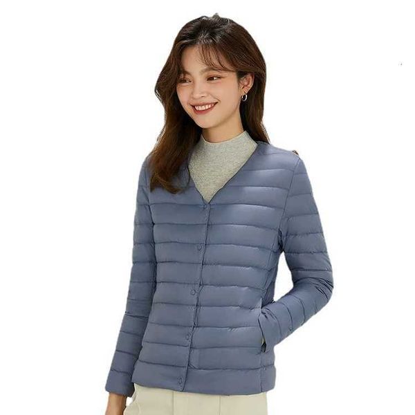 90 white duck down light et women's 2021 autumn winter korean version inner liner round neck v- two coat, Black
90 white duck down light et women's 2021 autumn winter korean version inner liner round neck v- two coat, Black