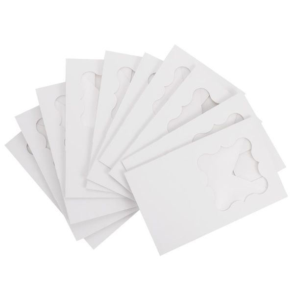 gift wrap 10pcs dessert packing boxes pastry cake paper (white) 
gift wrap 10pcs dessert packing boxes pastry cake paper (white)