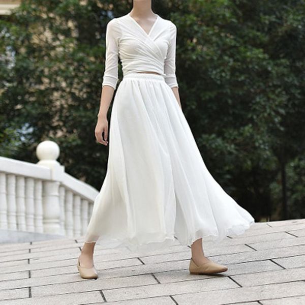 women's pants & capris summer women palazzo loose style wide leg white oversized boho pink chiffon skirt female trousers, Black;white
women's pants & capris summer women palazzo loose style wide leg white oversized boho pink chiffon skirt female trousers, Black;white