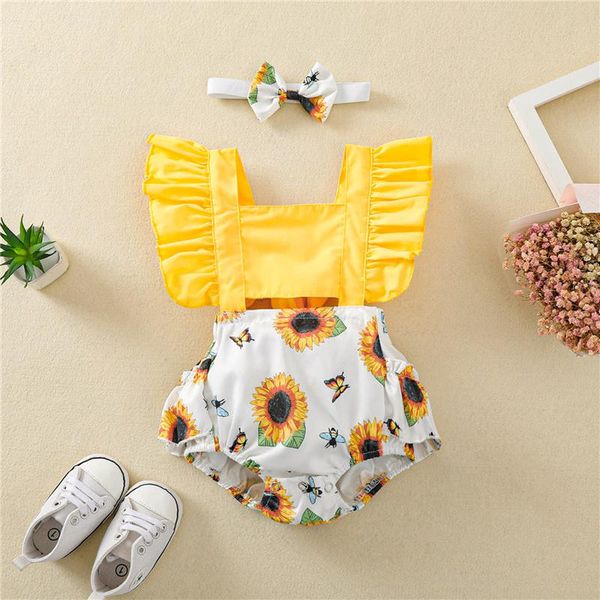 clothing sets 2pcs baby girls cotton set,children kids summer sweet cute sunflower print square neck sleeve romper+headband, White
clothing sets 2pcs baby girls cotton set,children kids summer sweet cute sunflower print square neck sleeve romper+headband, White
