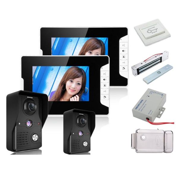 home security 7 inch video door phone doorbell intercom kit 2-camera 2-monitor night vision+electronic locks set phones
home security 7 inch video door phone doorbell intercom kit 2-camera 2-monitor night vision+electronic locks set phones