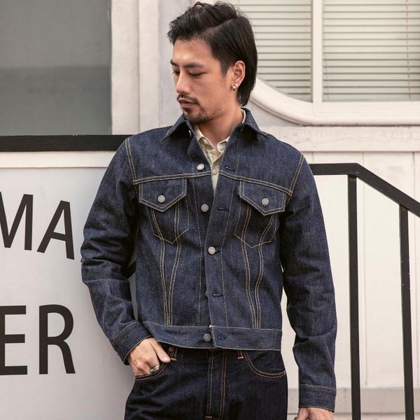 red trucker denim jacket type 3 selvedge men outerwear slim fit men's jackets, Black;brown
red trucker denim jacket type 3 selvedge men outerwear slim fit men's jackets, Black;brown