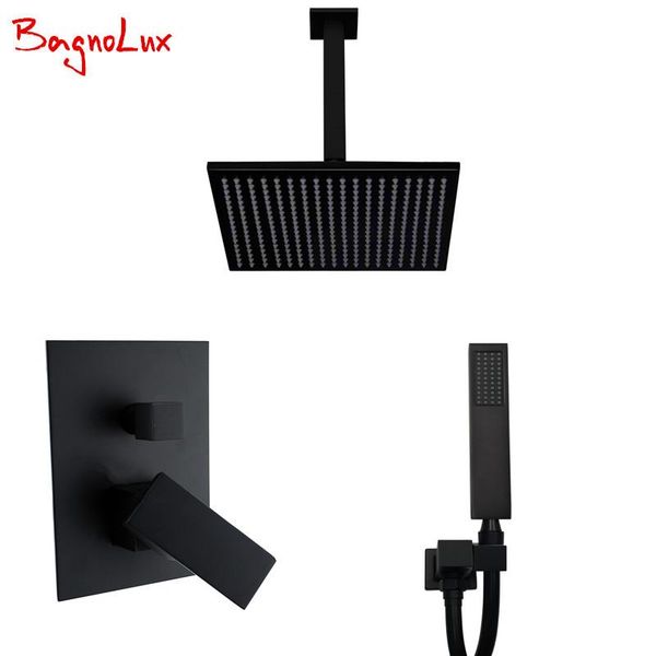 bagnolux premium quality brass black bathroom 8" rain shower head faucet ceiling arm diverter mixer handheld spray set sets
bagnolux premium quality brass black bathroom 8" rain shower head faucet ceiling arm diverter mixer handheld spray set sets