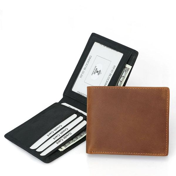 men leather wallet casual two fold women multi-card change pocket short clip luxury purse crazy horse wallets, Red;black
men leather wallet casual two fold women multi-card change pocket short clip luxury purse crazy horse wallets, Red;black