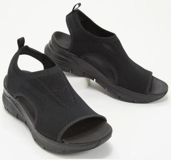 sandals plus size women's shoes summer 2021 comfort casual sport sandal women beach wedge platform roman, Black 
sandals plus size women's shoes summer 2021 comfort casual sport sandal women beach wedge platform roman, Black