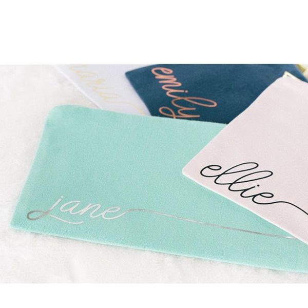 gift wrap personalized name makeup bag bridesmaid cosmetic mother of the bride make up pouches cutom friend proposal
gift wrap personalized name makeup bag bridesmaid cosmetic mother of the bride make up pouches cutom friend proposal