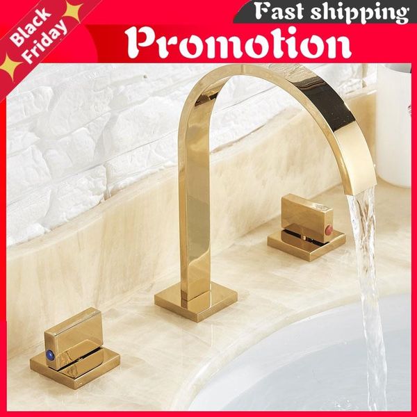 golden bathroom basin faucet and cold water three holes two handle mixers tap deck mount wash tub fauctes sink faucets
golden bathroom basin faucet and cold water three holes two handle mixers tap deck mount wash tub fauctes sink faucets