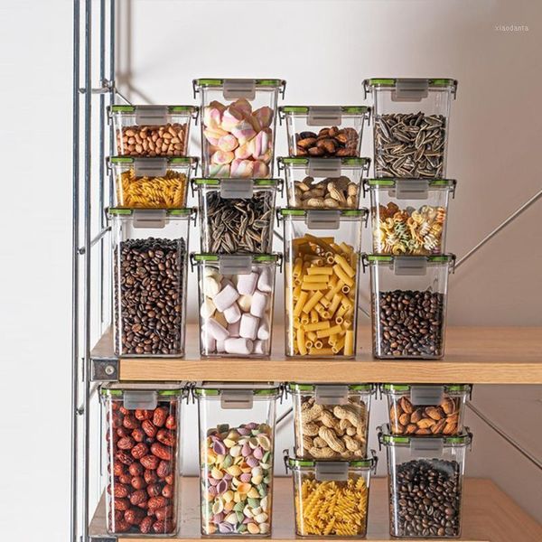 storage bottles & jars drop strong sealing tank transparent pet dried fruit grain box kitchen gadget
storage bottles & jars drop strong sealing tank transparent pet dried fruit grain box kitchen gadget