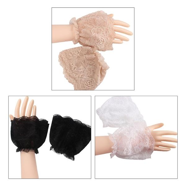 five fingers gloves 10cm women double layer floral lace stretch wrist cuffs decorative short hand warmer cover sunscreen detachable fake sle, Blue;gray
five fingers gloves 10cm women double layer floral lace stretch wrist cuffs decorative short hand warmer cover sunscreen detachable fake sle, Blue;gray