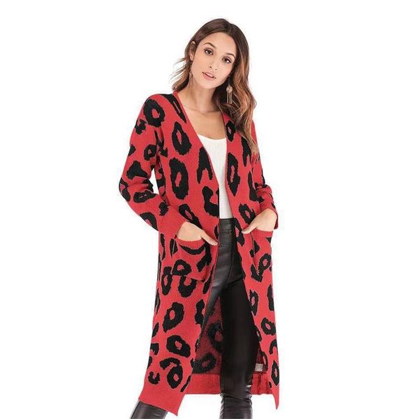 women's knits & tees spring autumn leopard knitted sweater women 2021 plus size loose pink yellow red v-neck fashion long cardigans n11, White
women's knits & tees spring autumn leopard knitted sweater women 2021 plus size loose pink yellow red v-neck fashion long cardigans n11, White