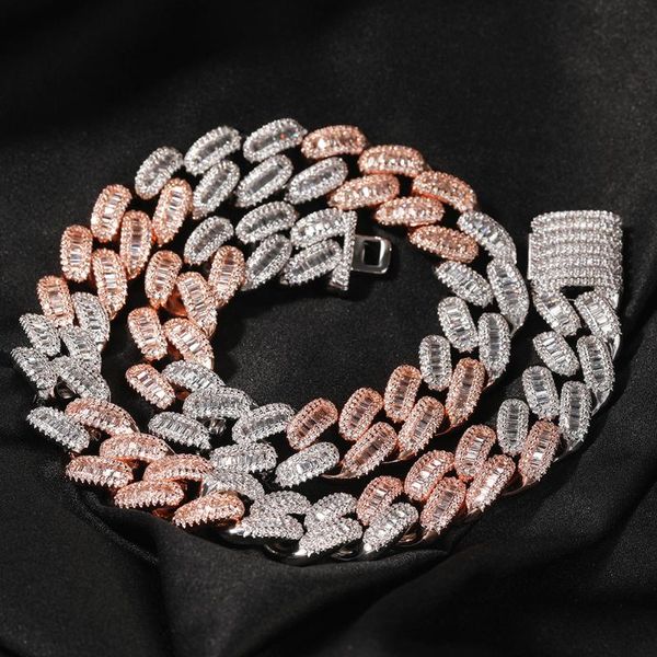 chains fashion 15mm two tone baguette zircon iced out cuban link chain rose gold/silver color cz necklaces hip hop jewelry
chains fashion 15mm two tone baguette zircon iced out cuban link chain rose gold/silver color cz necklaces hip hop jewelry
