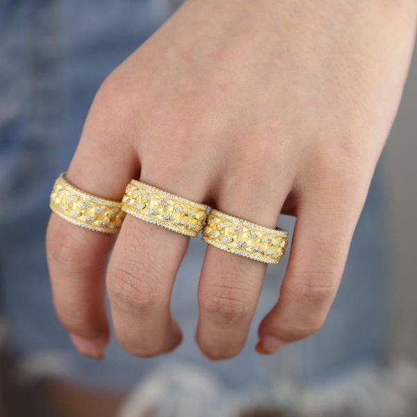 wedding rings luxury gold color big cut ring with micro paved cz stone for women men fashion charm jewelry punk style, Slivery;golden
wedding rings luxury gold color big cut ring with micro paved cz stone for women men fashion charm jewelry punk style, Slivery;golden