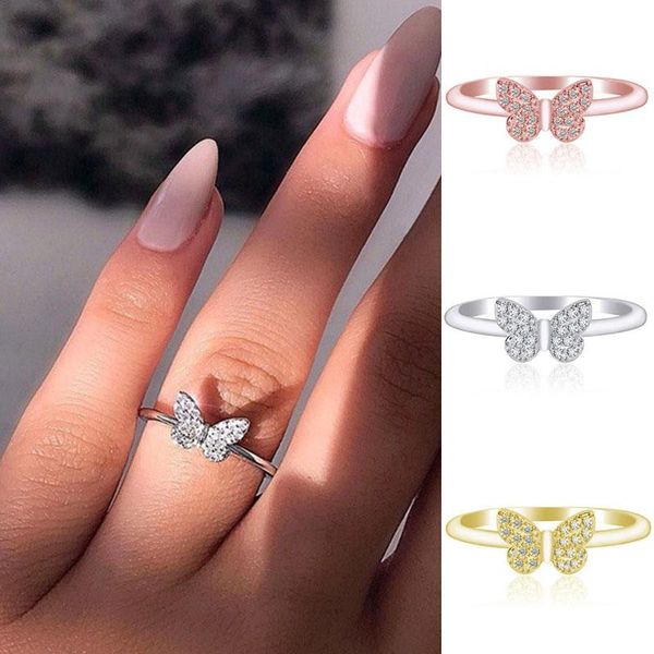 gorgeous butterfly silver color rings for women, ladies, teen girls, dainty jewelry gifts birthday anniversary wedding, Slivery;golden
gorgeous butterfly silver color rings for women, ladies, teen girls, dainty jewelry gifts birthday anniversary wedding, Slivery;golden