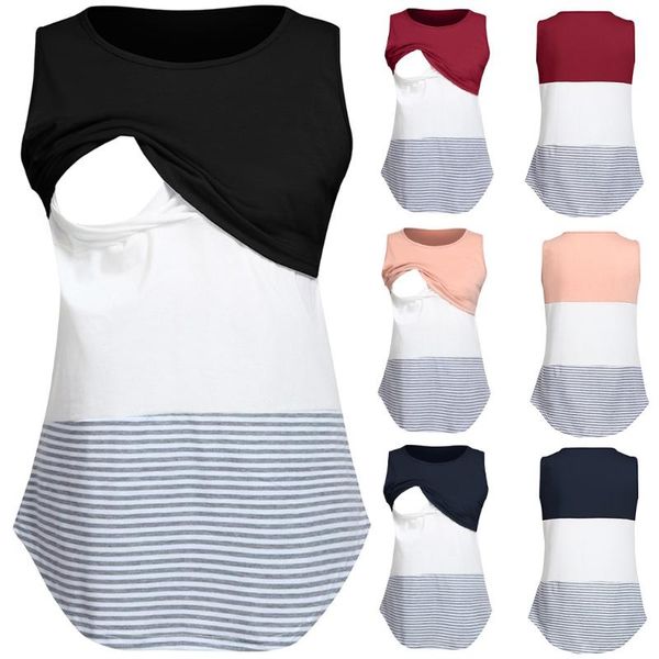 maternity & tees women mom pregnant nursing baby sleeveless t-shirt vest breastfeeding striped blouse tank, White
maternity & tees women mom pregnant nursing baby sleeveless t-shirt vest breastfeeding striped blouse tank, White