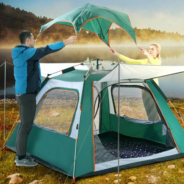 4-5 person automatic camping tent ultralarge family gazebo tourist waterproof marquee easy setup up self driving tents and shelters
4-5 person automatic camping tent ultralarge family gazebo tourist waterproof marquee easy setup up self driving tents and shelters