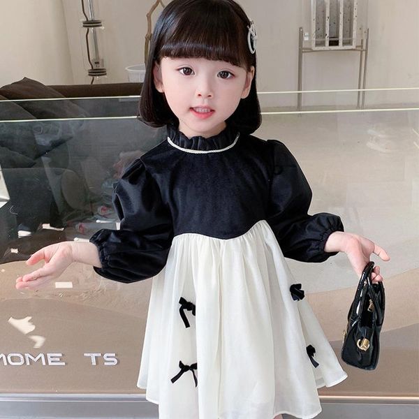 girl's dresses autumn kids clothes girl round neck long-sleeved princess dress baby korean fashion bow children wear, Red;yellow
girl's dresses autumn kids clothes girl round neck long-sleeved princess dress baby korean fashion bow children wear, Red;yellow
