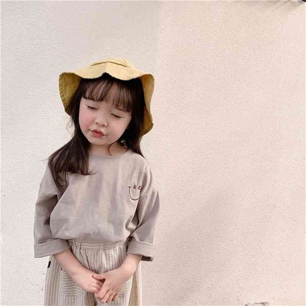 spring cartoon loose long sleeve t shirts for girls korean style cotton casual tees 210708, Blue
spring cartoon loose long sleeve t shirts for girls korean style cotton casual tees 210708, Blue